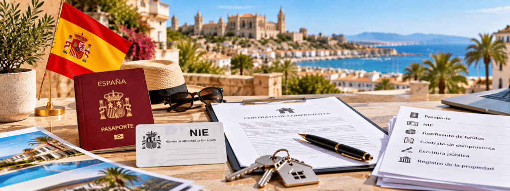 What documents are required to purchase real estate in Spain?